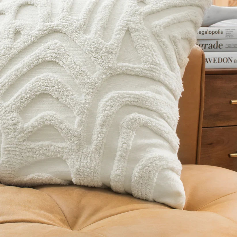 White Kobo Decorative Pillow
