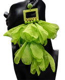 Nonso Square top flower petal earrings