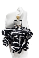 Nonso Square top flower petal earrings