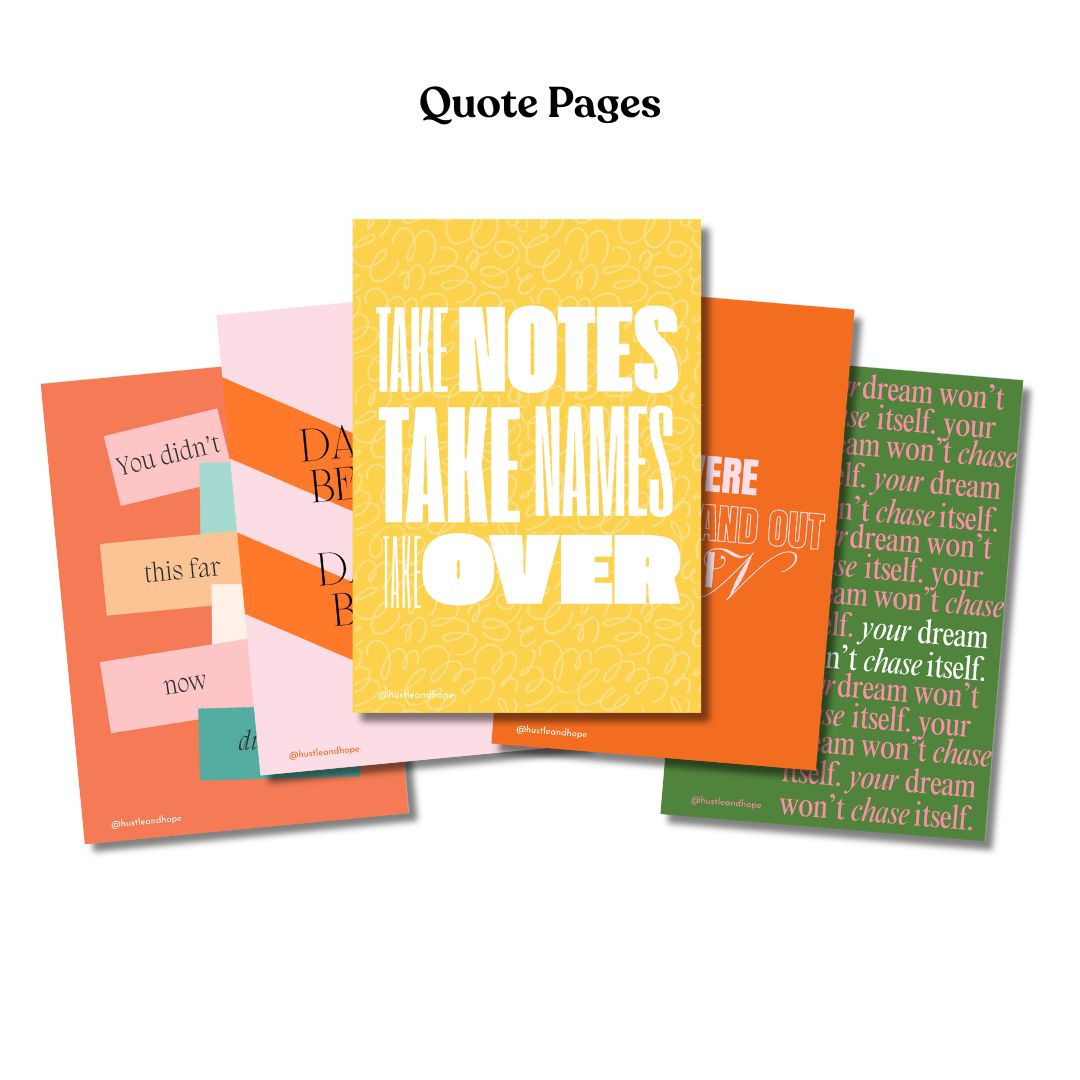 Manifest & Make Moves Notebook