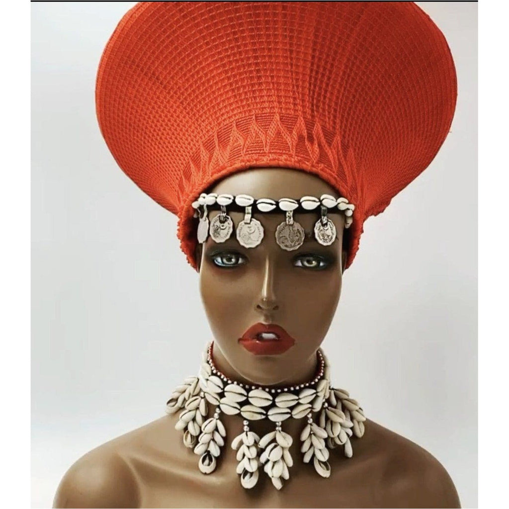 Obaa Serwaa cowry / cowrie shell choker or Reversible headpiece