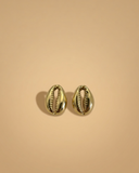 Ocean Shell Brass Earrings