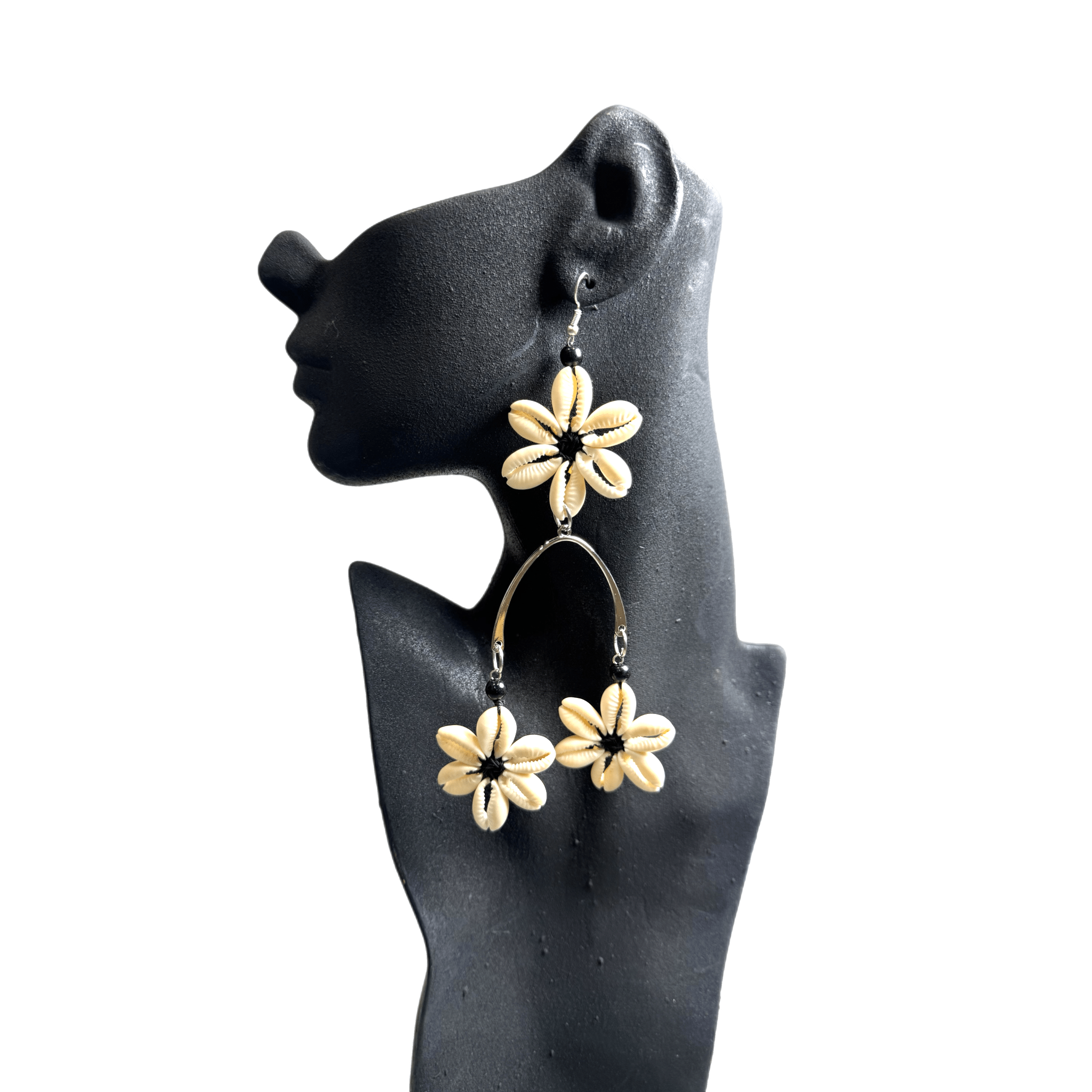 Ocean's Whisper Natural Cowry Shell Earrings