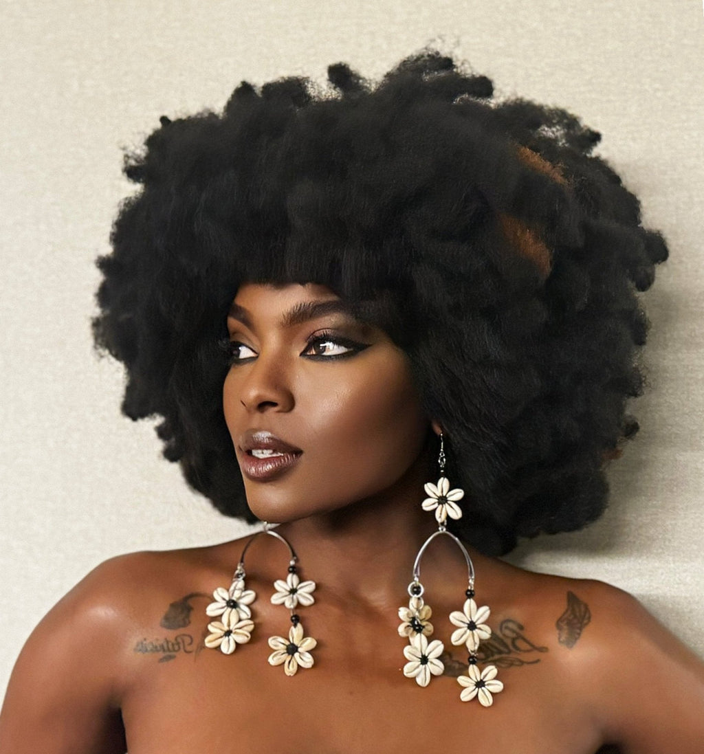 Ocean's Whisper Natural Cowry Shell Earrings