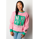 Pink and Green - HBCU Legacy Adult Crewneck