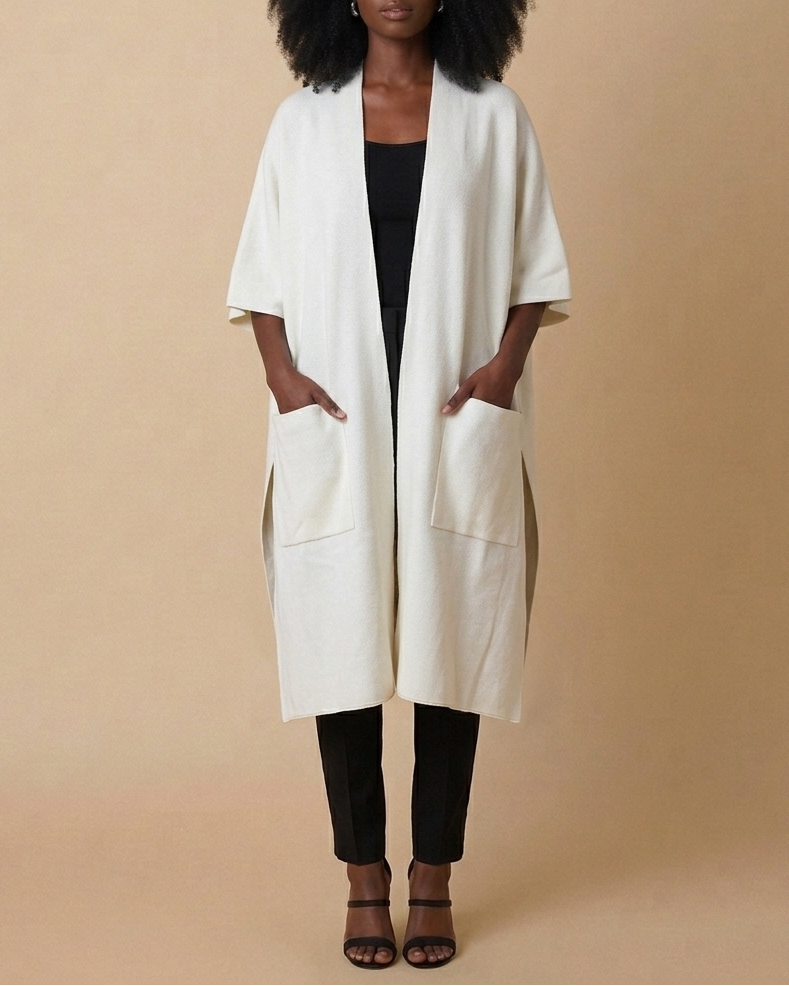 Plain Poncho With Pockets