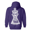 I AM HIM — King's Gambit | White Ink | Pullover Hoodie | King Collection