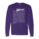 I AM HIM — Warrior Definition | White Ink | Long Sleeve Tee | Definitions of HIM Collection