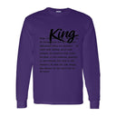 I AM HIM — King Definition | Black Ink | Long Sleeve Tee | Definitions of HIM Collection