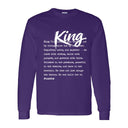 I AM HIM — King Definition | White Ink | Long Sleeve Tee | Definitions of HIM Collection
