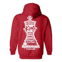 I AM HIM — King's Gambit | White Ink | Pullover Hoodie | King Collection