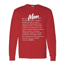 I AM HIM — Man Definition | White Ink | Long Sleeve Tee | Definitions of HIM Collection