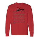 I AM HIM — Warrior Definition | Black Ink | Long Sleeve Tee | Definitions of HIM Collection
