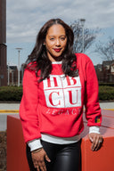 Red and White - HBCU Legacy Adult Crewneck