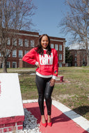 Red and White - HBCU Legacy Adult Crewneck