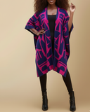Reversible Poncho Without Fringe