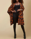Reversible Poncho Without Fringe
