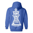 I AM HIM — King's Gambit | White Ink | Pullover Hoodie | King Collection