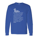 I AM HIM — Heir Definition | White Ink | Long Sleeve Tee | Legacy Collection