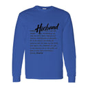 I AM HIM — Husband Definition | Black Ink | Long Sleeve Tee | Definitions of HIM Collection