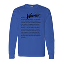 I AM HIM — Warrior Definition | Black Ink | Long Sleeve Tee | Definitions of HIM Collection