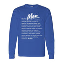 I AM HIM — Man Definition | White Ink | Long Sleeve Tee | Definitions of HIM Collection