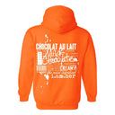 Milk Chocolate – Chocolat au Lait Hoodie | Warm Brown Glow | Empowerment Hoodie - White