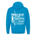 Milk Chocolate – Chocolat au Lait Hoodie | Warm Brown Glow | Empowerment Hoodie - White