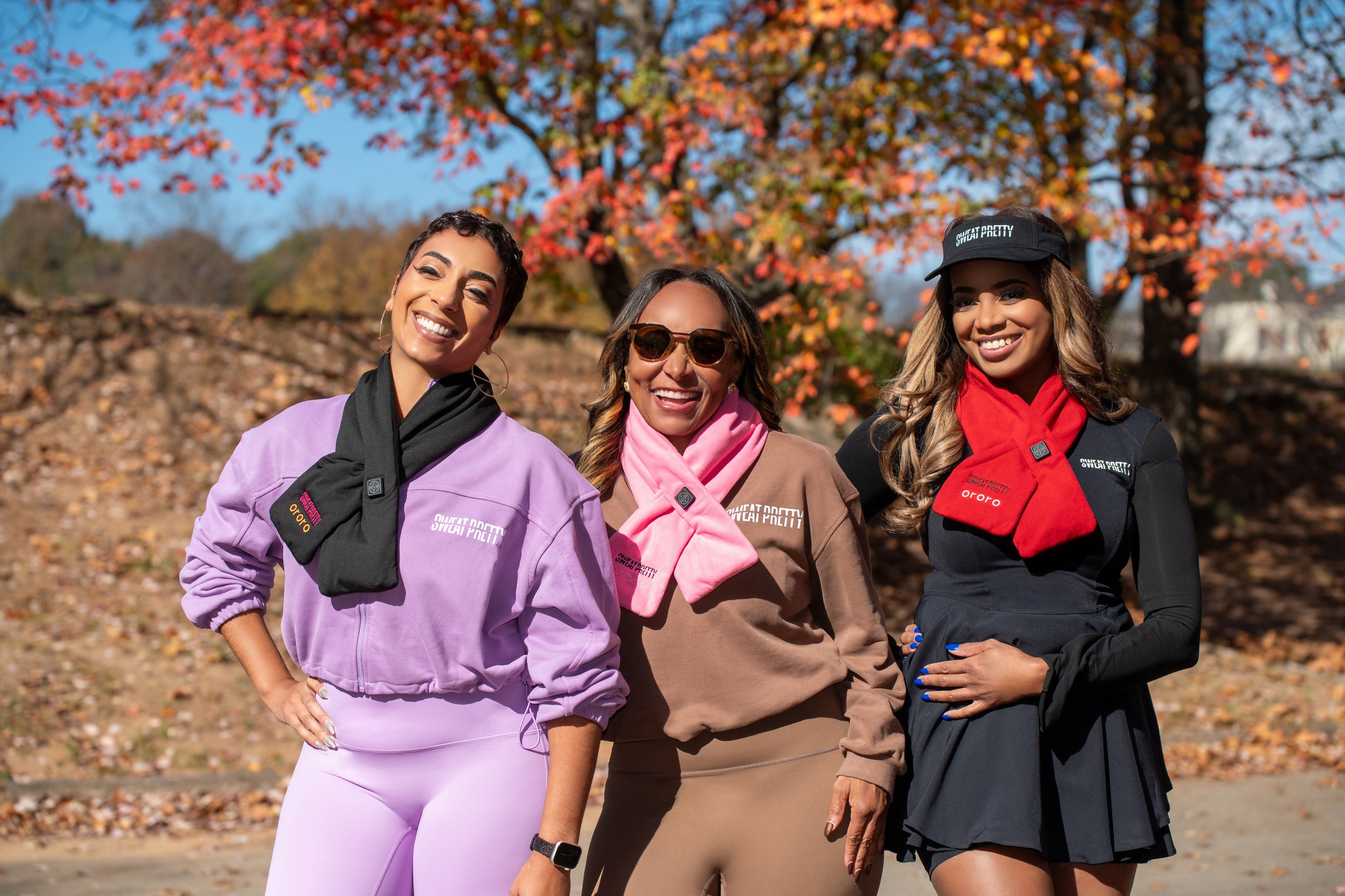 Sweat Pretty Heated Breast Cancer Awareness Scarf