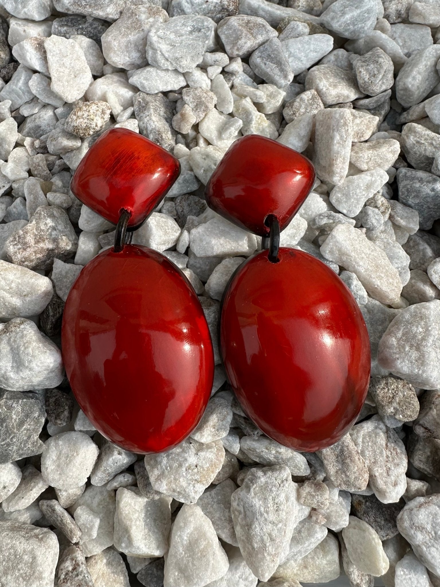Scarlet Series: Afro Color Pop Horn Drop Earrings