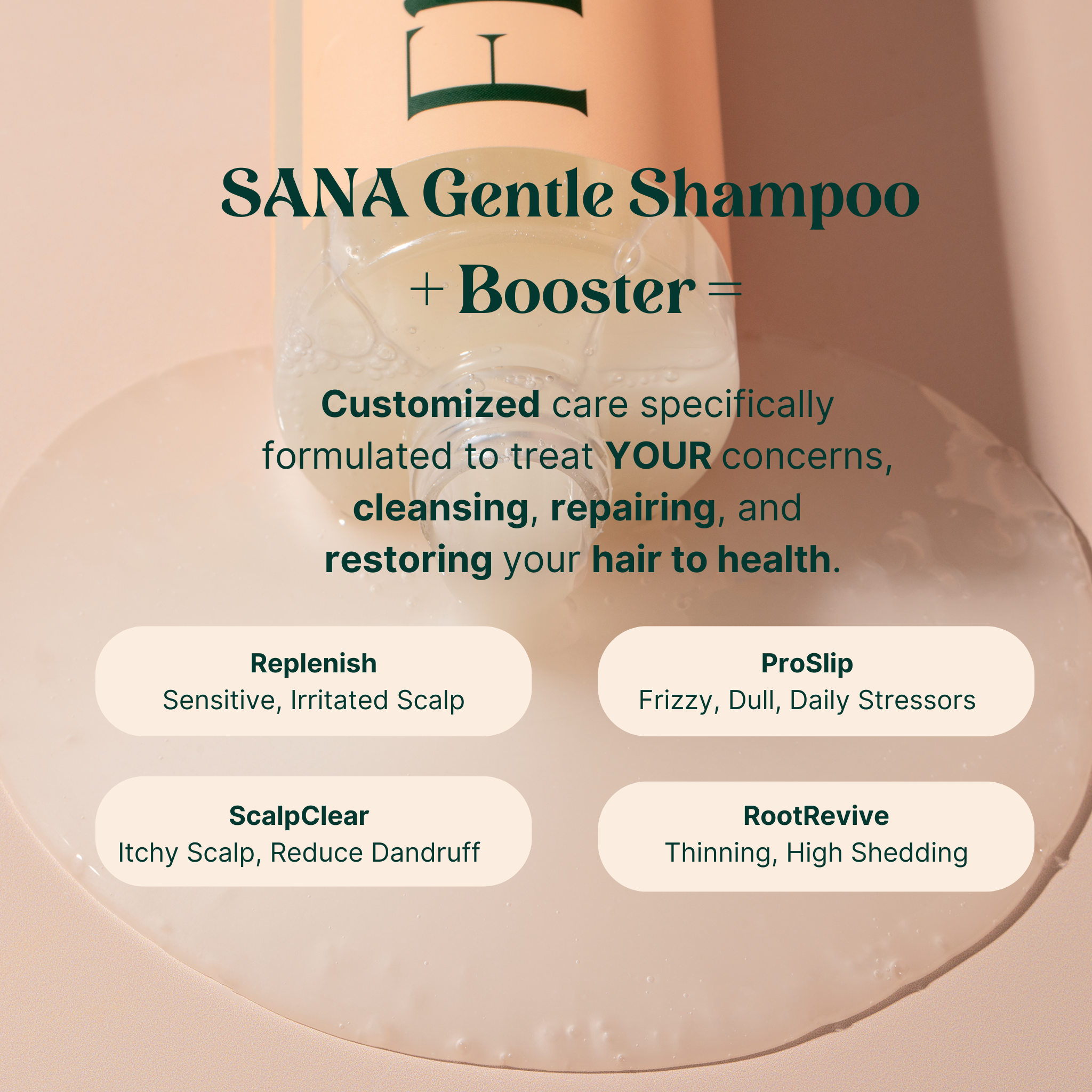 SANA Gentle Balance Shampoo - Infused w/ Hydrolyzed Collagen