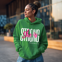 She is Strong - Women's Hooded Sweater - White