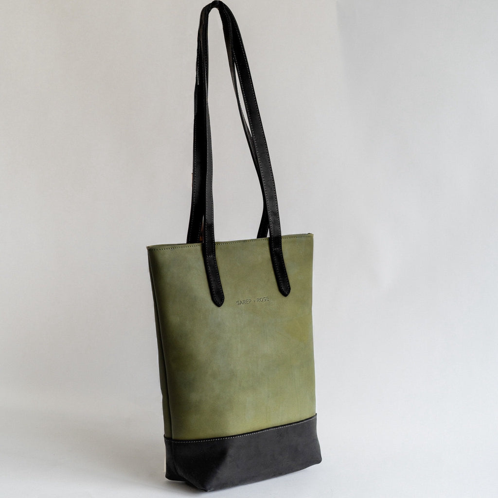 Slender Kenya Tote Bag: Olive Green