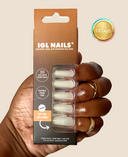 Snow Geluxe™ Nails – Milky White XL Square