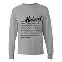 I AM HIM — Husband Definition | Black Ink | Long Sleeve Tee | Definitions of HIM Collection