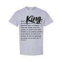 I AM HIM — King Definition | Black Ink | T-Shirt | Definitions of HIM Collection