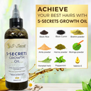 S-Secrets Scalp Stimulator Hair Growth Oil 4oz, Herbs, Biotin, essential oils For All Hair Types