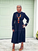 Sunset Horizon Horn Necklace Set