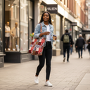African Print Tote Bag