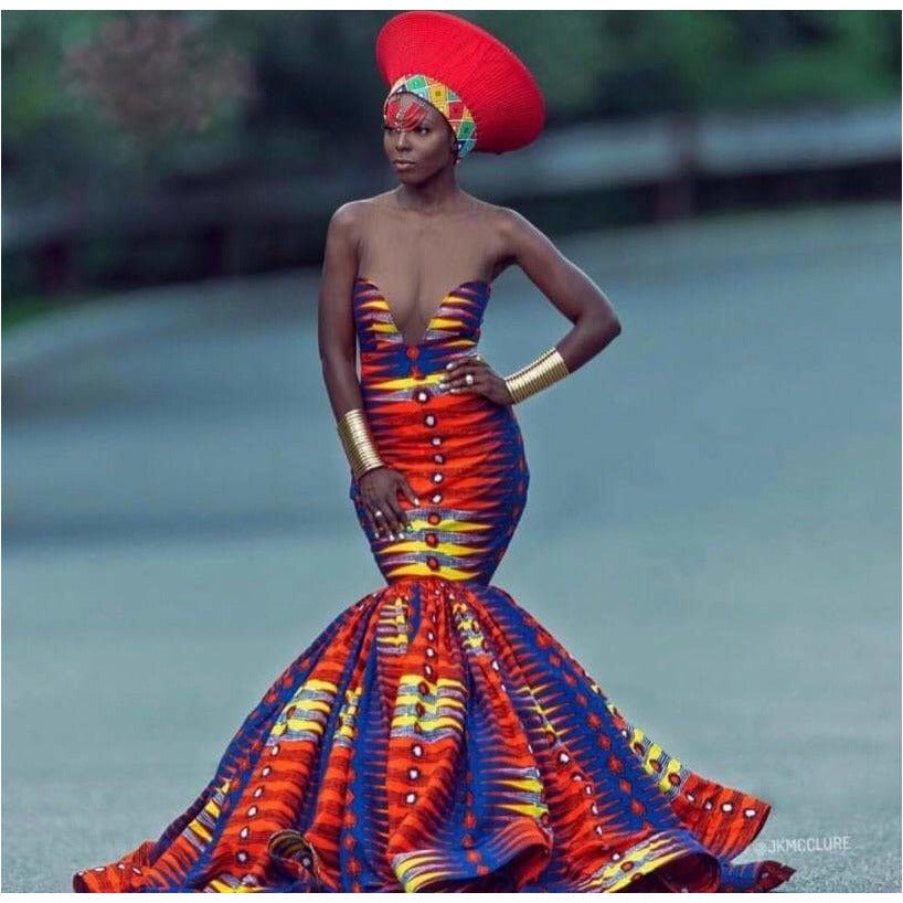 Traditional Beaded Zulu basket Hat