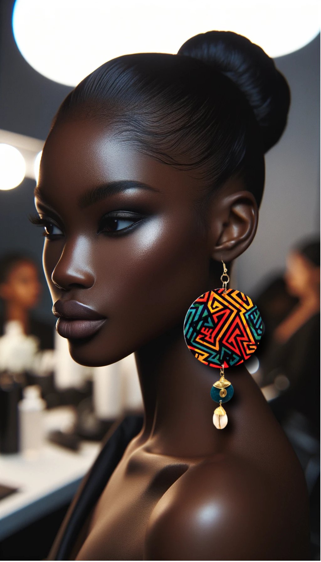 Tribal Luxe Cowry & Wood Earrings