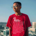 I AM HIM — Heir Definition | White Ink | T-Shirt | Legacy Collection