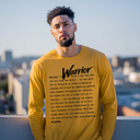 I AM HIM — Warrior Definition | Black Ink | Long Sleeve Tee | Definitions of HIM Collection