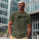 I AM HIM — Warrior Definition | Black Ink | T-Shirt | Definitions of HIM Collection