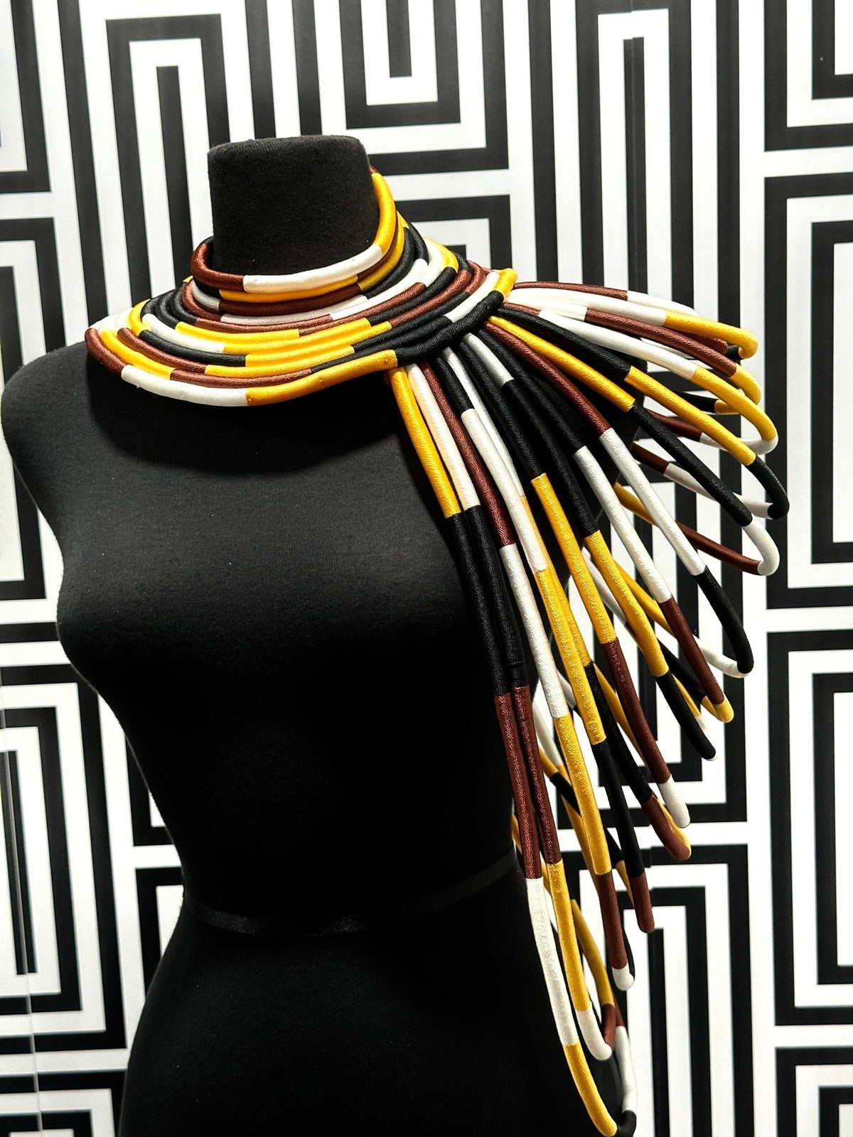 Ubuntu Goddess Statement Necklace- One shoulder