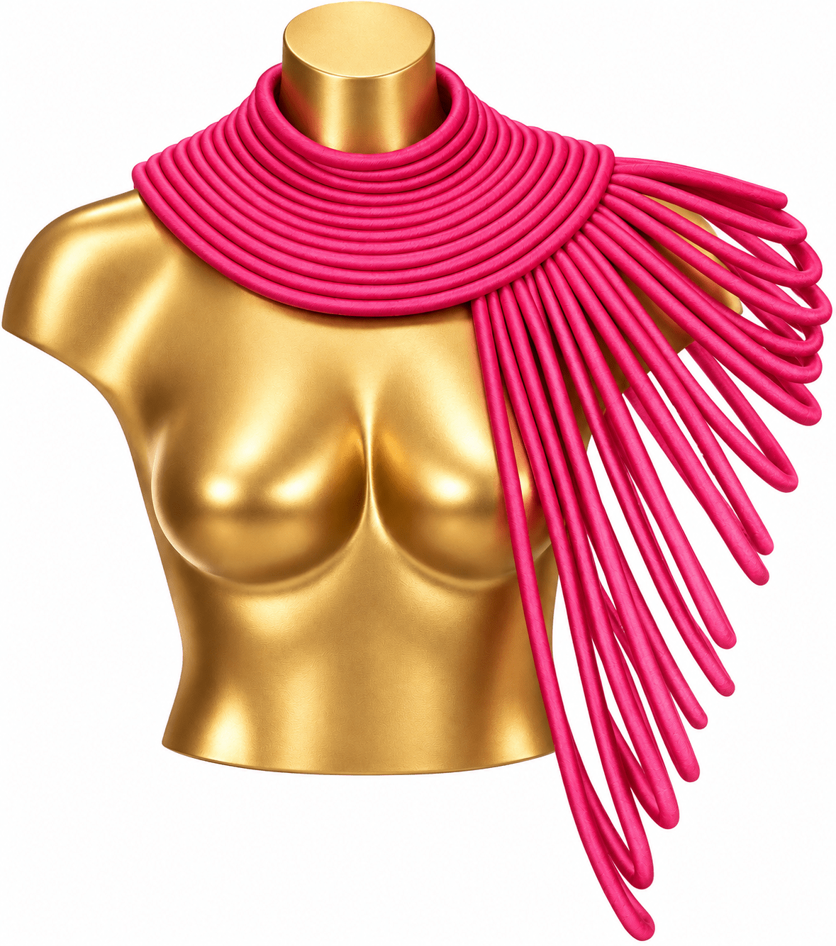 Ubuntu Goddess Statement Necklace- One shoulder