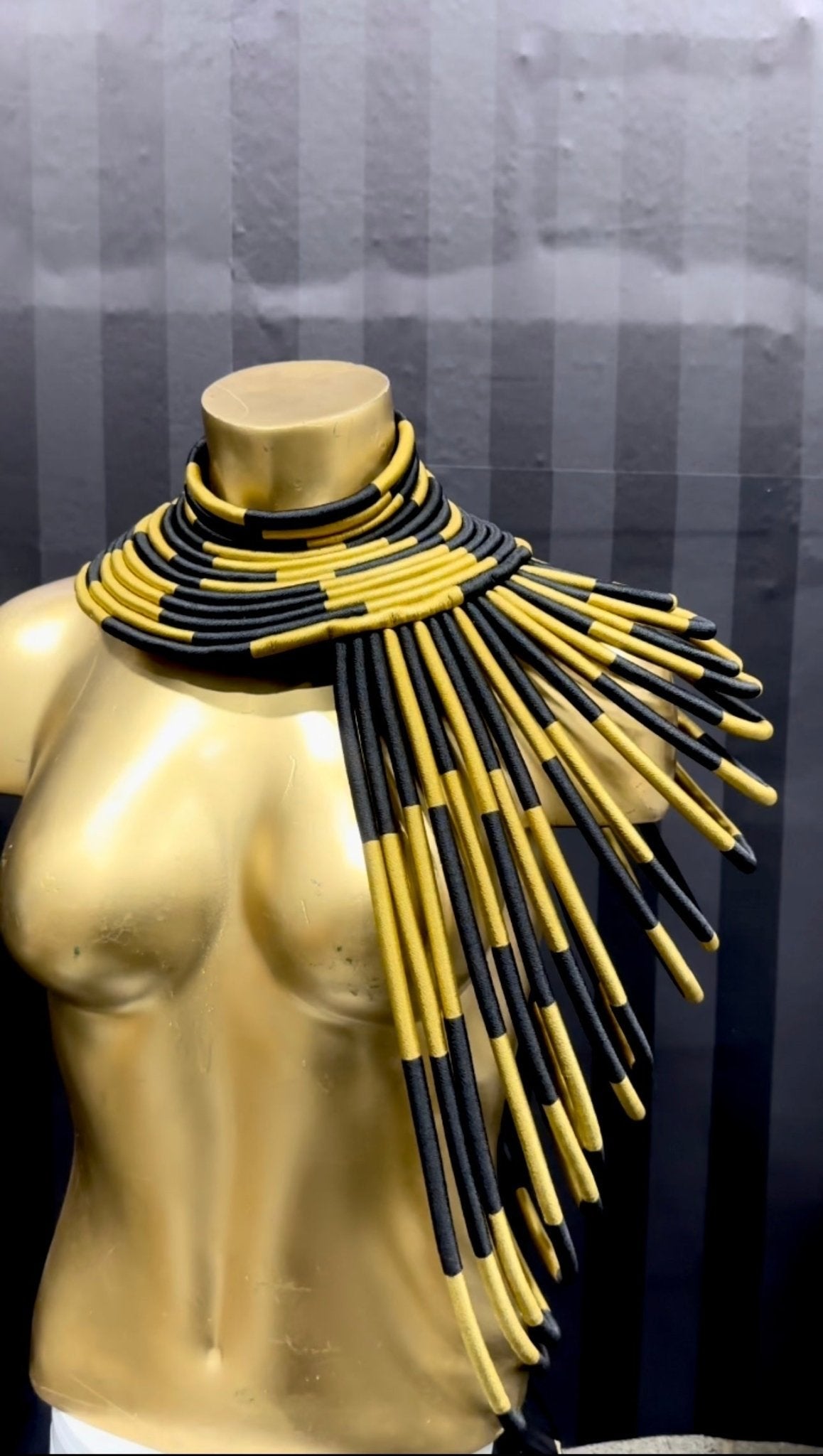 Ubuntu Goddess Statement Necklace- One shoulder