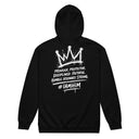 I AM HIM — King Anointed | White Ink | Zip Hoodie | King Collection