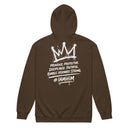 I AM HIM — King Anointed | White Ink | Zip Hoodie | King Collection