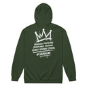 I AM HIM — King Anointed | White Ink | Zip Hoodie | King Collection